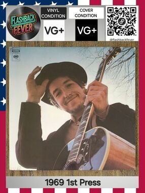 BOB DYLAN•Nashville Skyline•Apr 9, 1969 US Stereo (#KCS 9825) Pitman, 1st Press